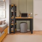 Mesa Escrivaninha Com Estante E 4 Prateleiras Licce Freijó /p