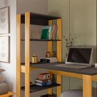 Mesa Escrivaninha Com Estante E Licce 4 Prateleiras 120cm Fre