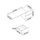 Mesa Escrivaninha Com Gaveteiro Elegante Pratico Organizador