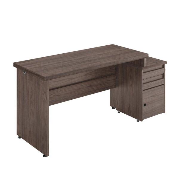 Mesa Escrivaninha Com Gaveteiro Freijo