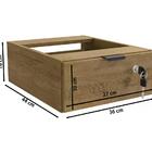 Mesa Escrivaninha Com Gaveteiro Industrial Crome Li002/005 Ka