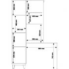 Mesa Escrivaninha Combo Office 1 Porta Cinza Canela