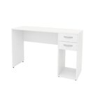 Mesa Escrivaninha Computador Notebook 2 Gavetas 120cm Branco