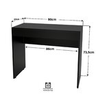 Mesa Escrivaninha Computador Notebook 90x42cm 1 Gaveta Preto