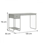 Mesa Escrivaninha Criare 1 Gaveta Preto/natura - Art Panta