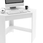 Mesa Escrivaninha De Canto 1 Gaveta Branco Me4169 - Tecno Mob