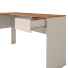 Mesa Escrivaninha De Canto Kimmy 1 Gaveta Noce Off White