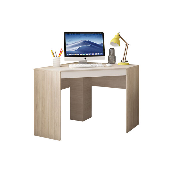 Mesa Escrivaninha De Canto Recta Casa Blanca/branco Caemmun