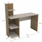 Mesa Escrivaninha De Escritório Ímola 120cm Mel E Arenas Mel/