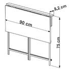 Mesa Escrivaninha Dobravel 90cm 27893 Artesano