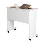 Mesa Escrivaninha Dobrável Alpes Com Rodízio Branco - Panoram