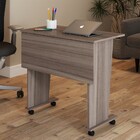 Mesa Escrivaninha Dobrável Alpes Com Rodízio Carvalho - Panor