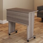 Mesa Escrivaninha Dobrável Alpes Com Rodízio Carvalho - Panor