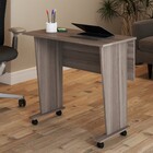 Mesa Escrivaninha Dobrável Alpes Com Rodízio Carvalho - Panor