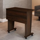 Mesa Escrivaninha Dobrável Alpes Com Rodízio Rústico - Panora