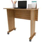 Mesa Escrivaninha Dobrável Com Rodízio Amêndoa