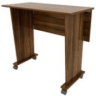 Mesa Escrivaninha Dobrável Com Rodízio Nogal