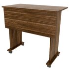 Mesa Escrivaninha Dobrável Com Rodízio Nogal