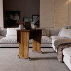 Mesa Escrivaninha Dobrável Com Rodízio Nogal