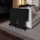 Mesa Escrivaninha Dobrável Com Rodízio Preto