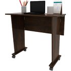 Mesa Escrivaninha Dobrável Com Rodízio Rústico
