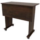 Mesa Escrivaninha Dobrável Com Rodízio Rústico