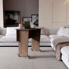 Mesa Escrivaninha Dobrável Com Rodízio Rústico