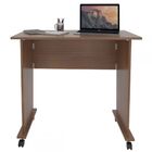 Mesa Escrivaninha Dobrável Wood Com Rodízio Amendoa - Pnr Móv