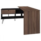 Mesa Escrivaninha Dubai 1 Porta Ipe/preto - Artany