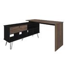 Mesa Escrivaninha Dubai 1 Porta Ipe/preto - Artany