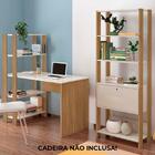 Mesa Escrivaninha E Estante Livreiro 1p Arly