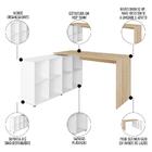 Mesa Escrivaninha Em L Eron E Balcão 60cm 2 Portas Look A06 C
