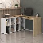 Mesa Escrivaninha Em L Eron E Balcão 60cm 2 Portas Look A06 C