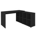 Mesa Escrivaninha Em L Eron E Estante Livreiro 90x187cm Lean