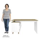 Mesa Escrivaninha Em L Golden E Balcão 1 Porta 3 Gavetas Mera