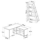Mesa Escrivaninha Em L Golden E Estante Livreiro Stela A06 Br