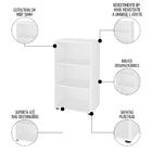 Mesa Escrivaninha Em L Malu E Estante Livreiro 45x81cm Lean A