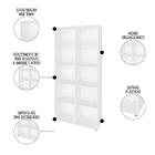 Mesa Escrivaninha Em L Malu E Estante Livreiro 90x187cm Lean