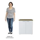 Mesa Escrivaninha Em L Sharp E Balcão 70cm 2 Portas Tok A06 O