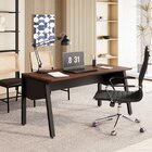 Mesa Escrivaninha Escritório Com 150cm Industrial Tampo Chanf