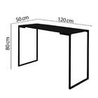 Mesa Escrivaninha Escritório E Home Office Stan Industrial Fe