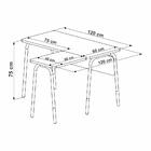 Mesa Escrivaninha Estação De Trabalho Em L 120cm Hanover/pret