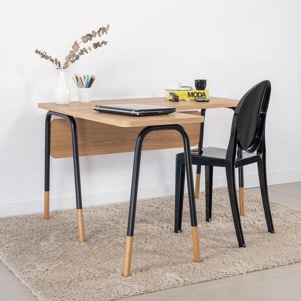 Mesa Escrivaninha Estação De Trabalho Em L 120cm Hanover/pret