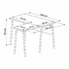 Mesa Escrivaninha Estação De Trabalho Em L 120cm Home Office