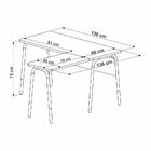 Mesa Escrivaninha Estação De Trabalho Em L 136cm Home Office
