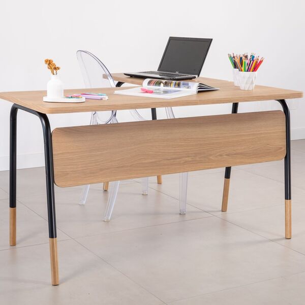 Mesa Escrivaninha Estação De Trabalho Em L 136cm Home Office