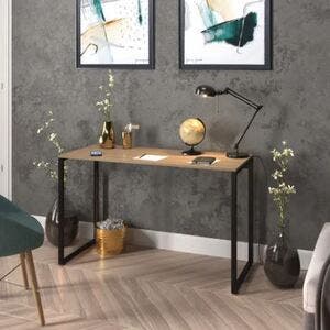 Mesa Escrivaninha Estudo Escritório Office Industrial 60cm Moderna ...