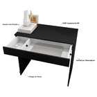 Mesa Escrivaninha Estudo Loft Minimalista Bp 100% Mdf 80cm Co