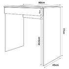 Mesa Escrivaninha Estudo Loft Minimalista Bp 100% Mdf 80cm Co