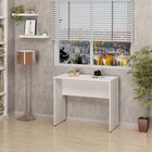 Mesa Escrivaninha Estudo Notebook 90cm X 72cm Office Branco